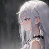 Anime Girl With White Hair Diamond Painting