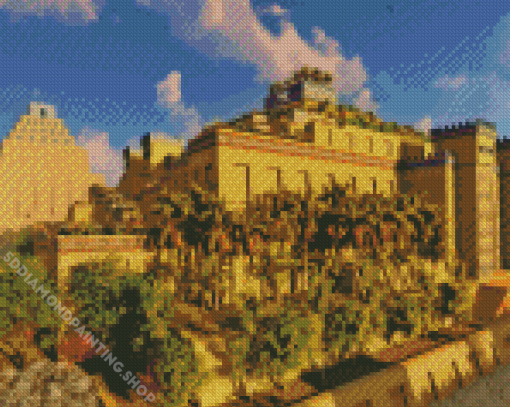 Babylon Oasis Gardens Diamond Painting