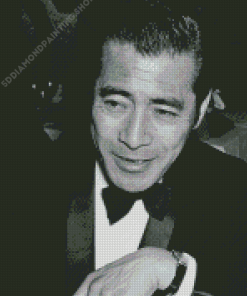 Black And White Toshiro Mifune Diamond Painting