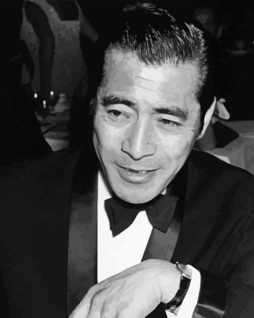 Black And White Toshiro Mifune Diamond Painting