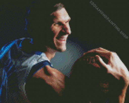 Boban Marjanovic Holding Basketball Diamond Painting