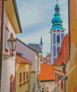 Cesky Krumlov Tower Diamond Painting