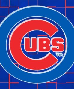 Chicago Cubs Baseball Team Logo Diamond Painting