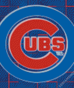 Chicago Cubs Baseball Team Logo Diamond Painting