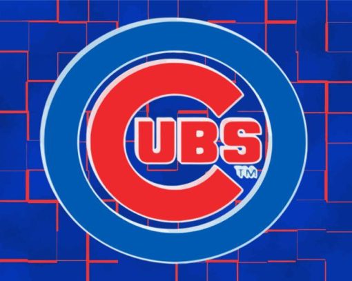 Chicago Cubs Baseball Team Logo Diamond Painting