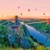 Clifton Bridge And Ballons Diamond Painting