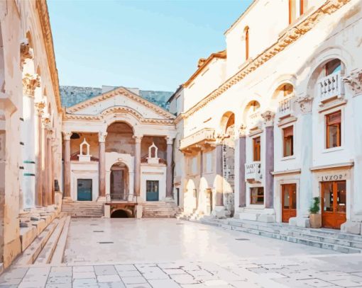 Diocletians Palace In Split Diamond Painting