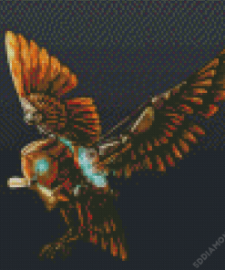 Flying Mechanical Owl Diamond Painting