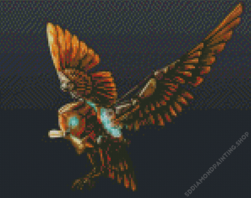 Flying Mechanical Owl Diamond Painting