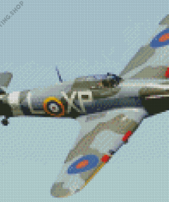 Hawker Hurricane Plane Diamond Painting