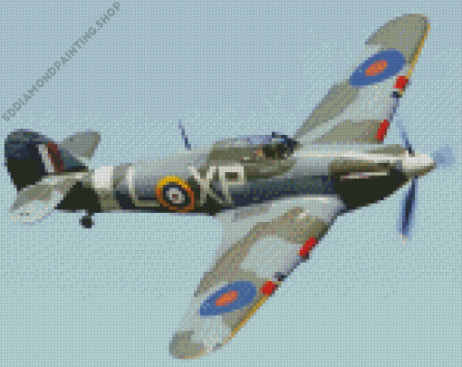 Hawker Hurricane Plane Diamond Painting