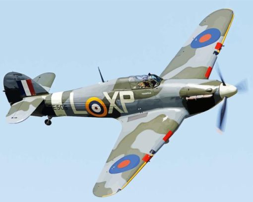 Hawker Hurricane Plane Diamond Painting