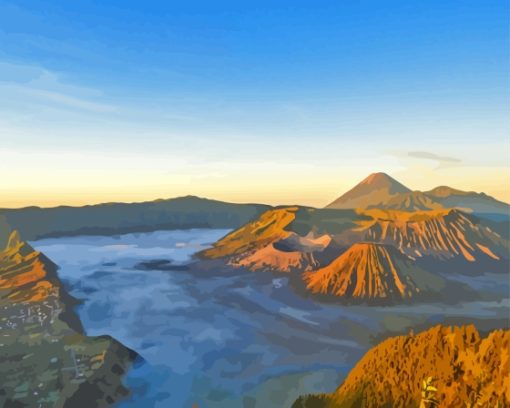 Java Island Sunrise Diamond Painting