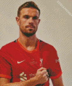 Jordan Henderson Liverpool Fc Player Diamond Painting