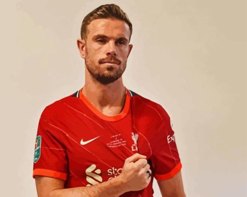 Jordan Henderson Liverpool Fc Player Diamond Painting