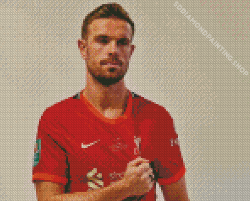 Jordan Henderson Liverpool Fc Player Diamond Painting