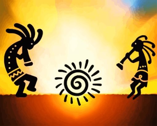 Kokopelli Silhouette Diamond Painting