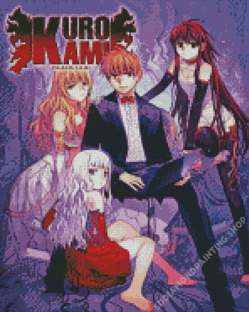 Kurokami Anime Poster Diamond Painting