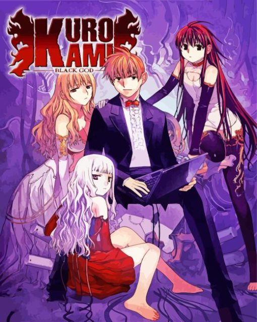 Kurokami Anime Poster Diamond Painting