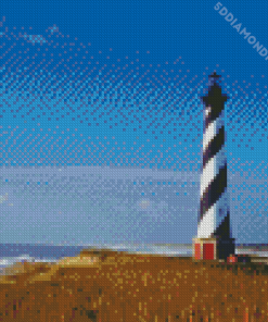 Lighthouse Of Cape Lookout Diamond Painting