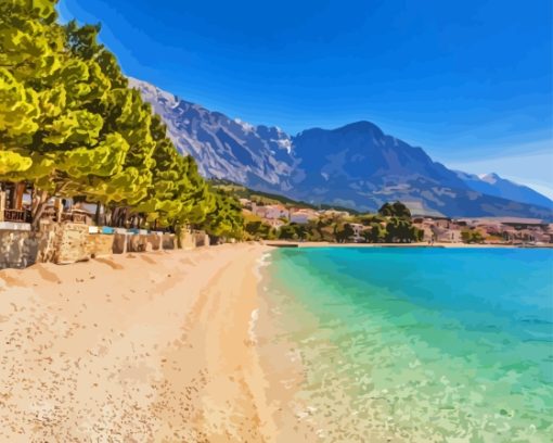 Makarska Beach Diamond Painting