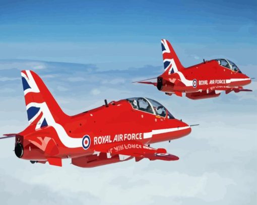 Military RAF Red Arrows Diamond Painting