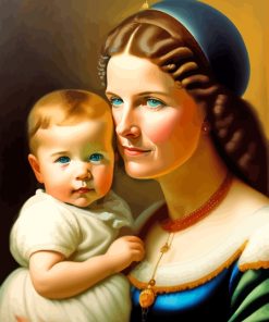 Mother And Child Diamond Painting