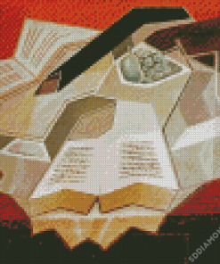 Open Book Abstract Diamond Painting