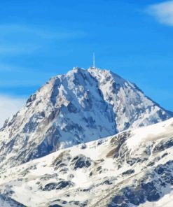 Pic Du Midi De Bigorre Snowy Mountain Diamond Painting