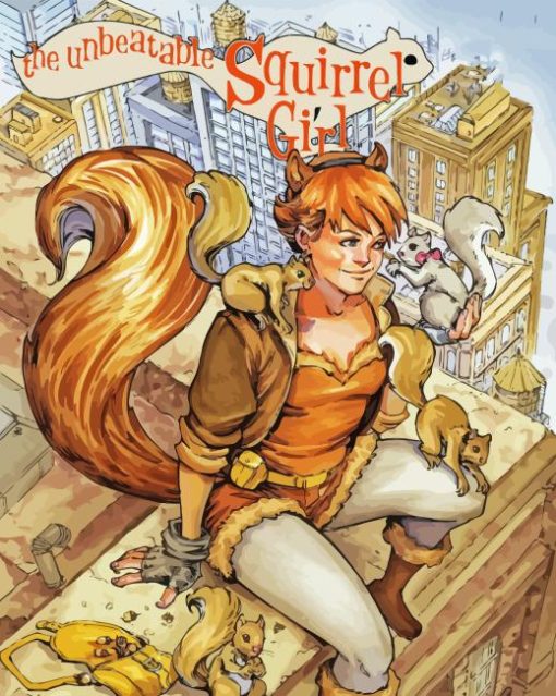 Squirrel Girl Poster Diamond Painting