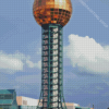 Sunsphere Tower In Knoxville Diamond Painting