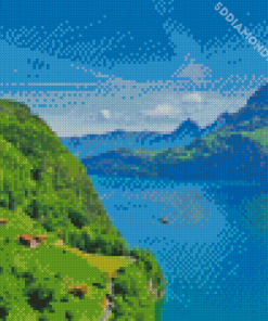 Wierwaldstattersee Landscape Diamond Painting