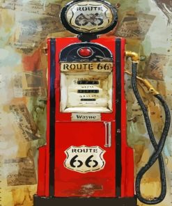 Vintage Old Gas Pump Diamond Painting