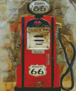 Vintage Old Gas Pump Diamond Painting