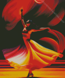 Woman Dance Move Diamond Painting