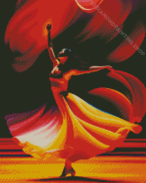 Woman Dance Move Diamond Painting