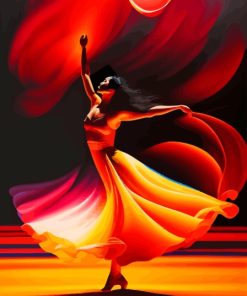 Woman Dance Move Diamond Painting