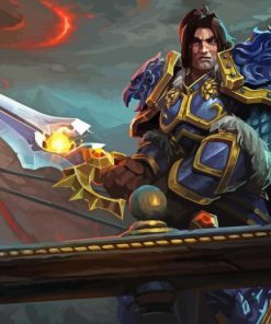 World Of Warcraft Varian Wrynn Diamond Painting