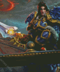 World Of Warcraft Varian Wrynn Diamond Painting