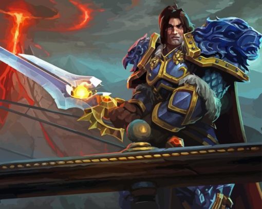 World Of Warcraft Varian Wrynn Diamond Painting