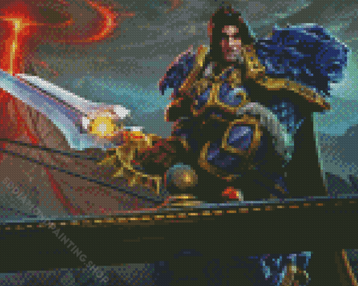 World Of Warcraft Varian Wrynn Diamond Painting