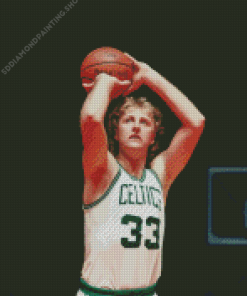 Young Larry Bird Basketballer Diamond Painting