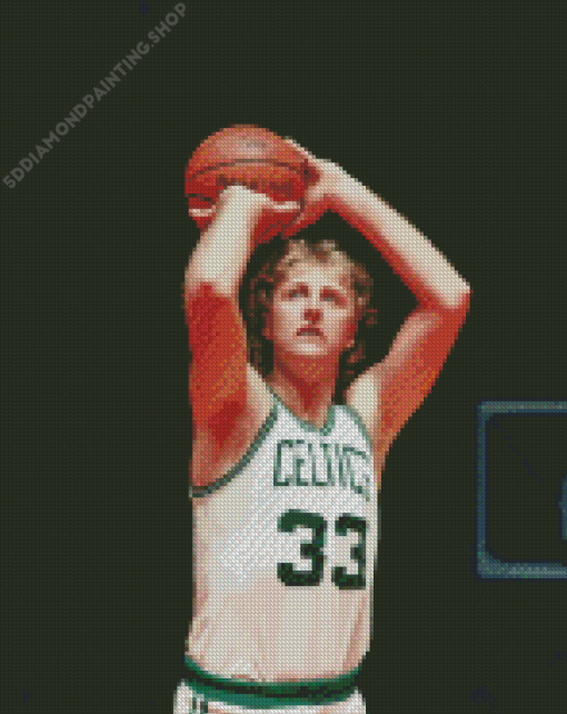 Young Larry Bird Basketballer Diamond Painting