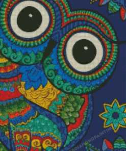 Colorful Mandala Bird Owl Diamond Painting