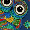 Colorful Mandala Bird Owl Diamond Painting