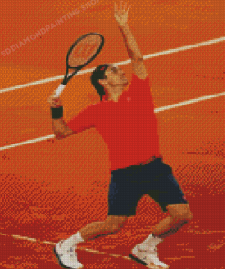 Roger Federer Tennis Player Diamond Painting