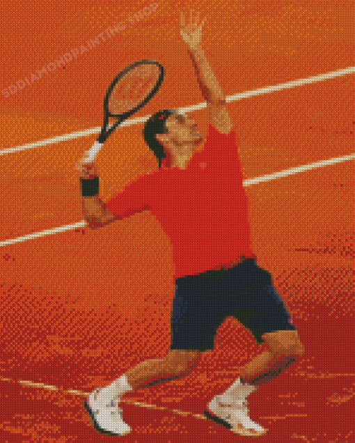 Roger Federer Tennis Player Diamond Painting