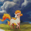 Pokemon Ponyta Diamond Painting