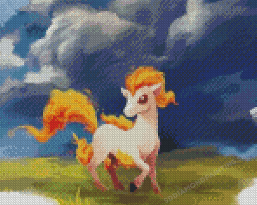 Pokemon Ponyta Diamond Painting