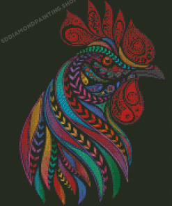 Colorful Mandala Chicken Diamond Panting